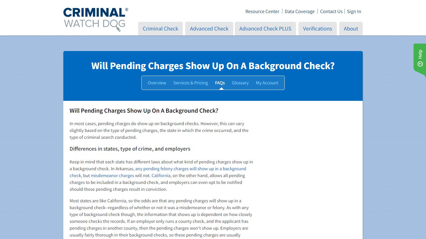 Will Pending Charges Show Up On A Background Check?