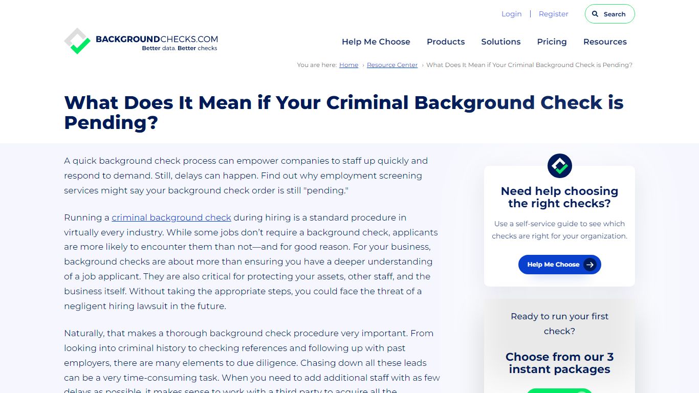 What Does It Mean if Your Criminal Background Check is Pending?