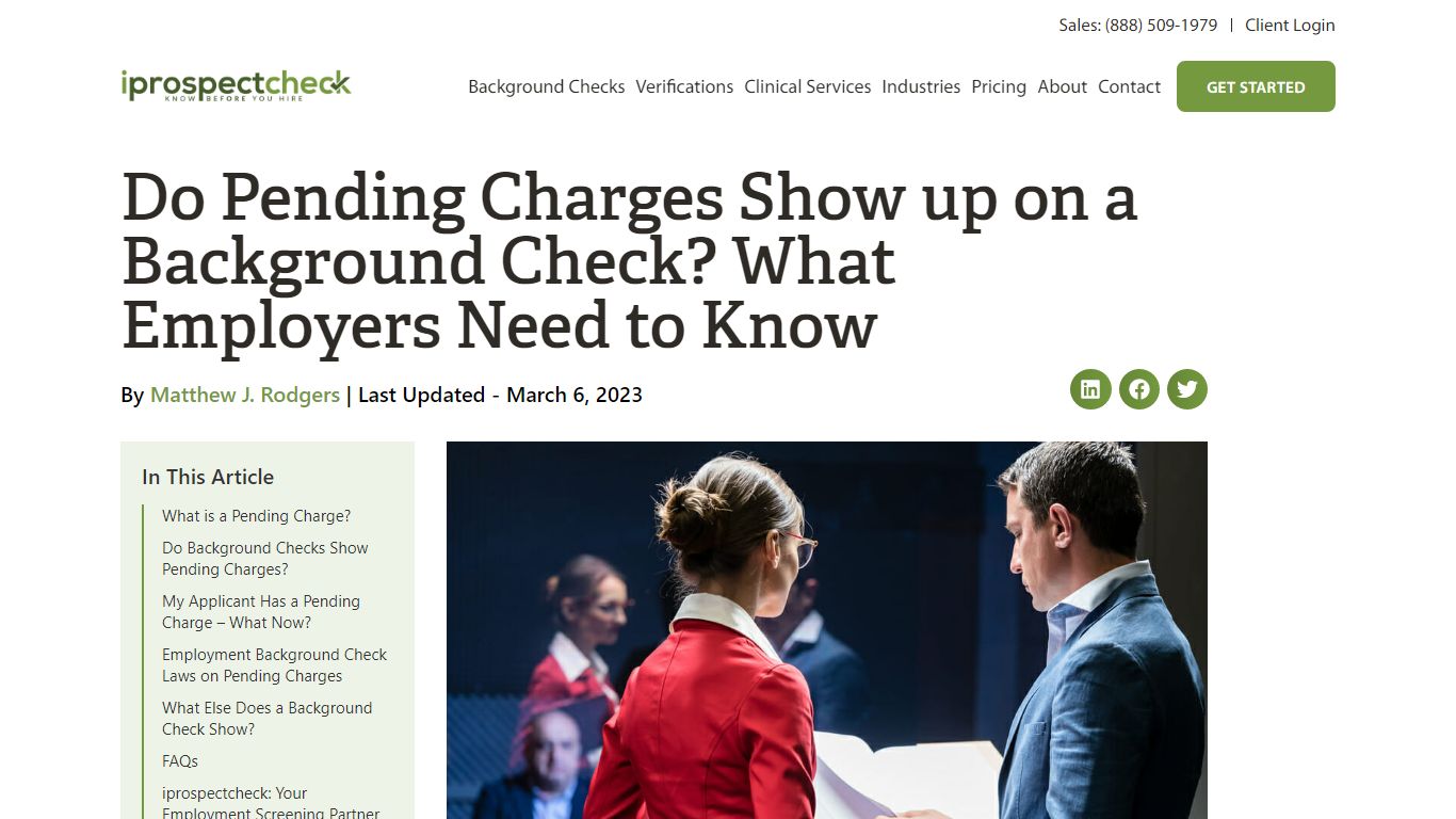 Do Pending Charges Show up on a Background Check? What ... - iprospectcheck